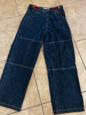 Utility Brand Baggy with Adjustable Waist Blue Jeans 28x29 - Vintage 90’s
